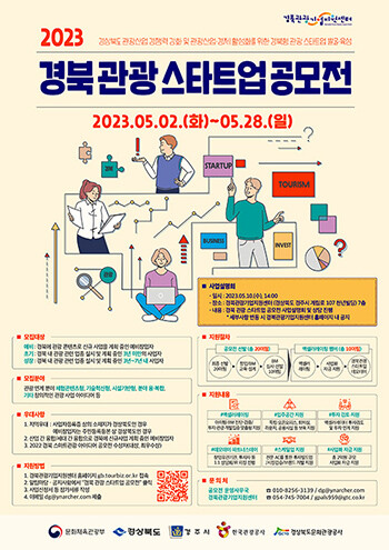 2023경북관광스타트업공모전 포스터
