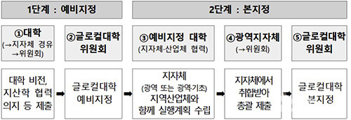 글로컬 대학 지정 절차