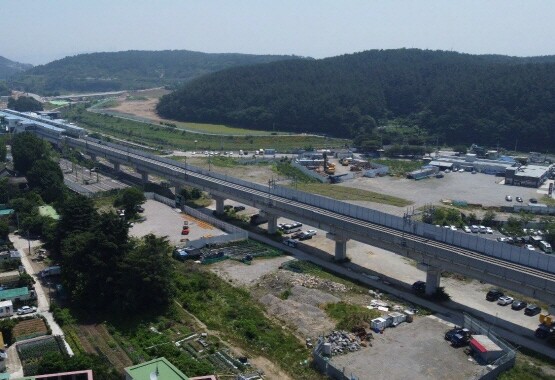 동해남부선 폐선부지 일원 전경. 사진=기장군 제공