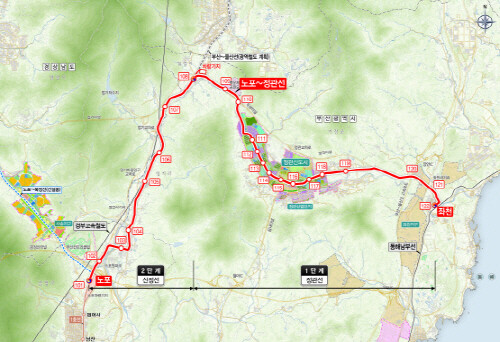 부산도시철도 정관선 노선 참고 이미지. 사진=기장군 제공