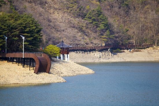 북구 송정동 박상진 호수공원 전경. 사진=북구청 제공