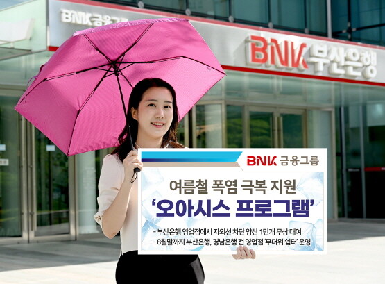 ‘양산 나눔 캠페인’ 실시 이미지. 사진=BNK금융 제공