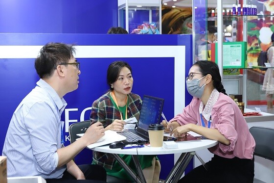 ‘베트남 식음료박람회’ 1:1 바이어 매칭 상담회. 사진=한국농수산식품유통공사 제공