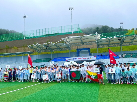 외국인 미니월드컵 개최 장면. 사진=김해시 제공