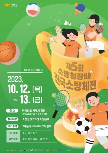 2023 전국소방체전 포스터. 사진=경남도 제공