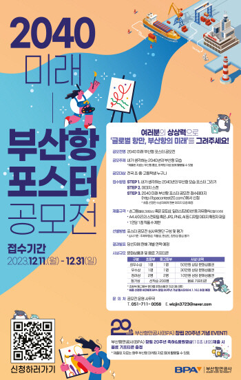포스터(2040 미래 부산항 포스터 공모전). 사진=BPA 제공