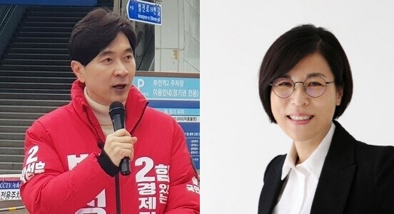 국민의힘 박성훈 후보와 더불어민주당 정명희 후보. 사진=박성훈 페이스북, 정명희 블로그