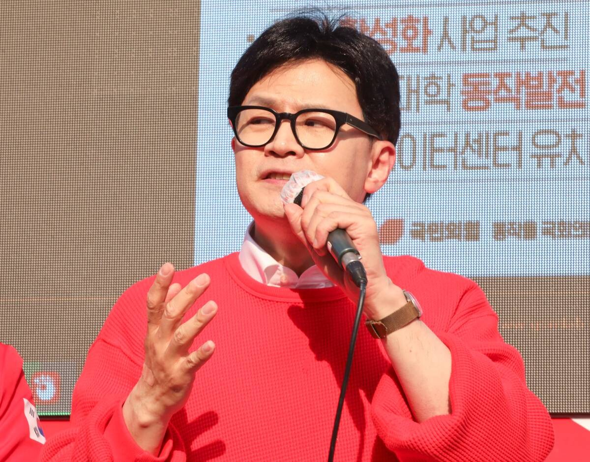 한동훈 위원장이 민주당 200석 저지를 호소했다. 사진=박정훈 기자