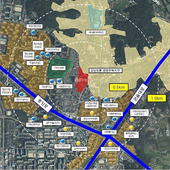 행신1-1구역 재개발정비사업 대상지. 사진=고양특례시 제공