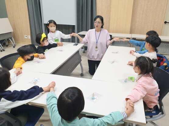 지난해 들락날락 유아과학교실 교육 모습. 사진=국립부산과학관 제공