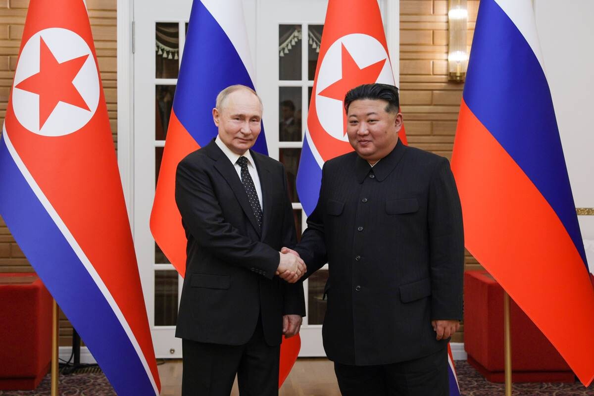 블라디미르 푸틴 러시아 대통령과 김정은 북한 국무위원장. 사진=연합뉴스