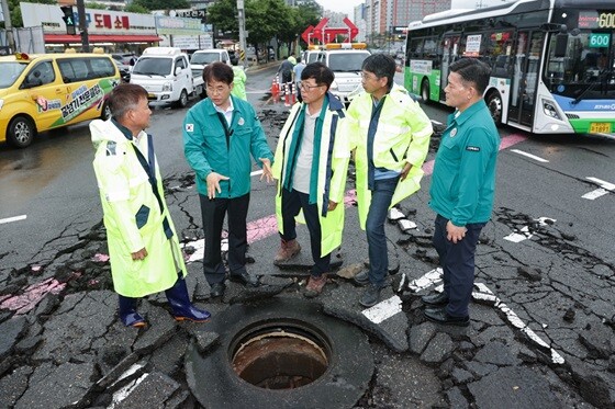 극한호우 피해현장. 사진=고양특례시 제공