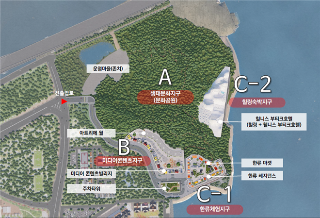 영종국제도시‘에코비우스(ecobius)’개발계획도. 사진=인천경제청 제공