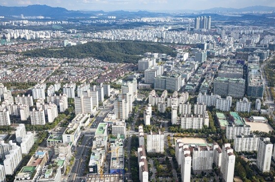 아파트가 들어선 일산신도시 전경. 사진=고양특례시 제공