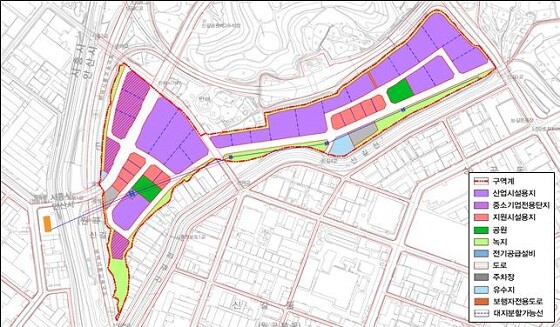 토지이용계획도. 사진=안산시 제공