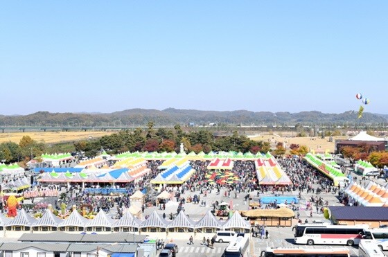 파주개성인삼축제가 열리는 임진각광장 전경. 사진=파주시 제공