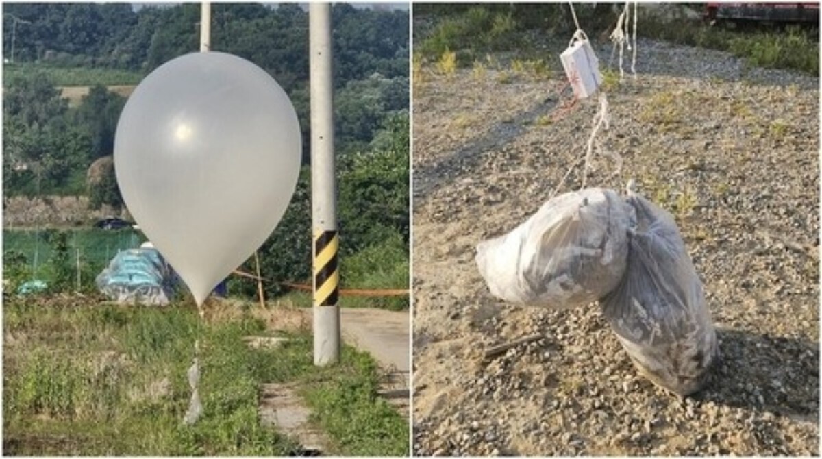 올해 북한이 우리 측에 부양, 살포한 쓰레기 풍선들. 사진=연합뉴스