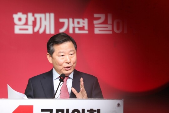 3월 20일 당시 이철규 국민의힘 의원 겸 공천관리위원이 서울 여의도 중앙당사에서 국민의미래 비례대표 공천에 공개 반발하는 브리핑을 가졌다. 사진=박은숙 기자