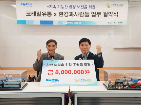 업무협약 체결. 장면 사진=코레일유통 제공