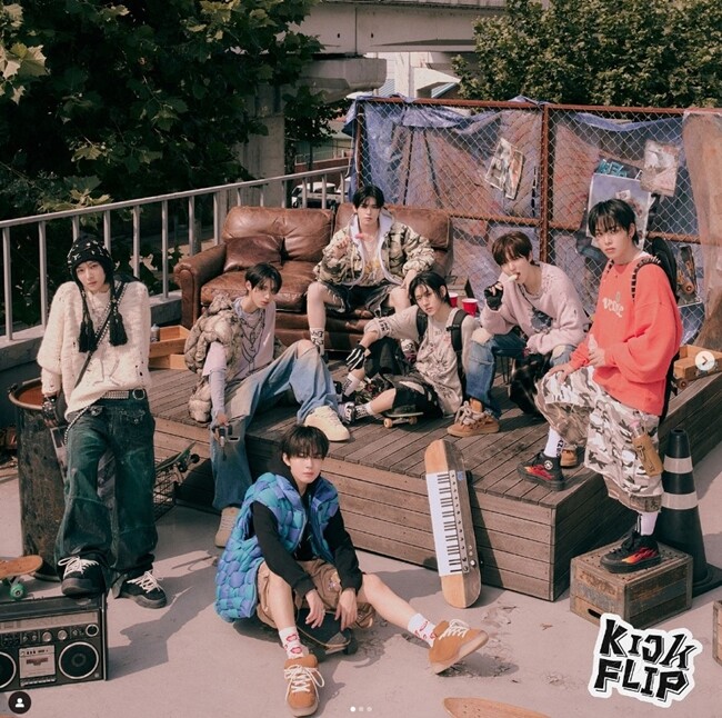 JYP엔터는 1월 20일 7인조 신인 보이그룹 ‘킥플립’(KickFlip)을 공개했다. 사진=킥플립 인스타그램