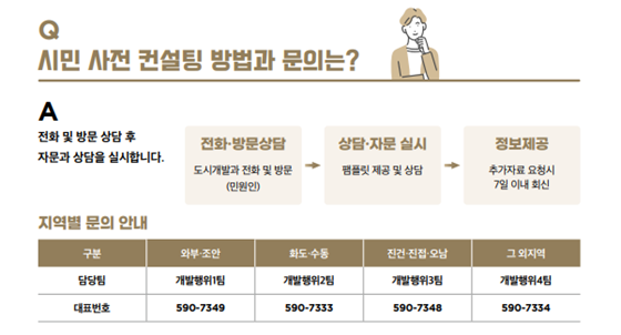 남양주 시민 사전 컨설팅 안내문. 사진=남양주시 제공