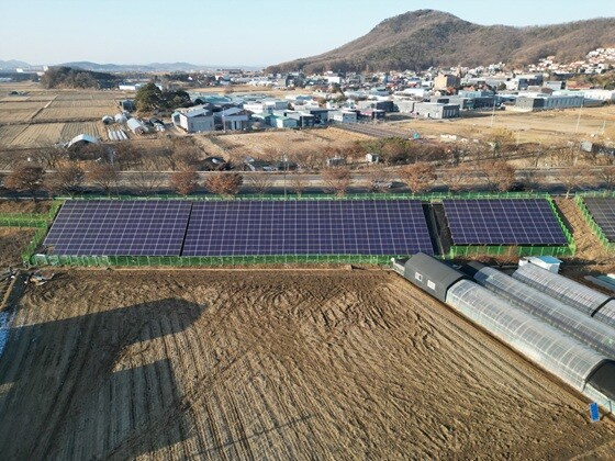 구산동에 설치된 14호기 시민햇빛발전소. 사진=고양특례시 제공