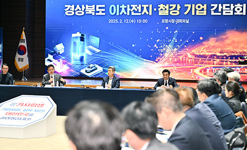 경북도 이차전지 철강 기업 간담회. 사진=경북도 제공