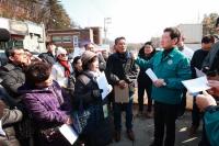 이상일 용인특례시장, 수지구 도로개설 현장·통학로 정비사업 예정지 현장 점검