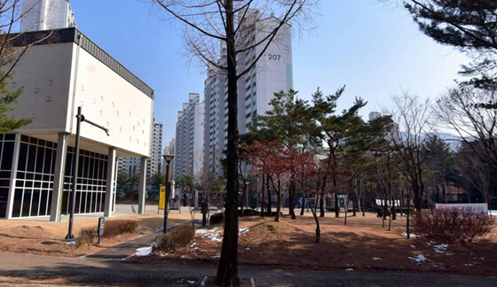 음악정원 사업 1단계 완료 후 개방된 장암발곡근린공원 전경. 사진=의정부시 제공