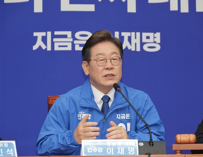 이재명 더불어민주당 대선 후보는 “(검찰이) 기소권과 수사권을 동시에 갖는 구조를 끝내야 한다”고 밝혔다. 사진=이종현 기자