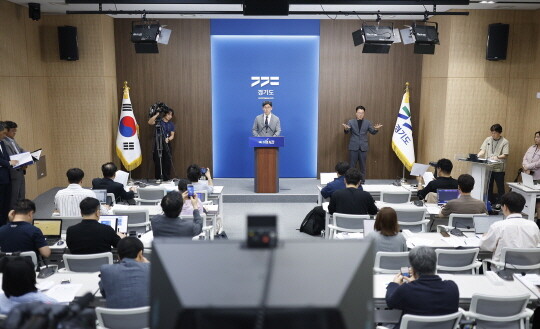 허승범 기획조정실장이 2025년도 제1회 추가경정예산안 관련 브리핑을 하고 있다. 사진=경기도
