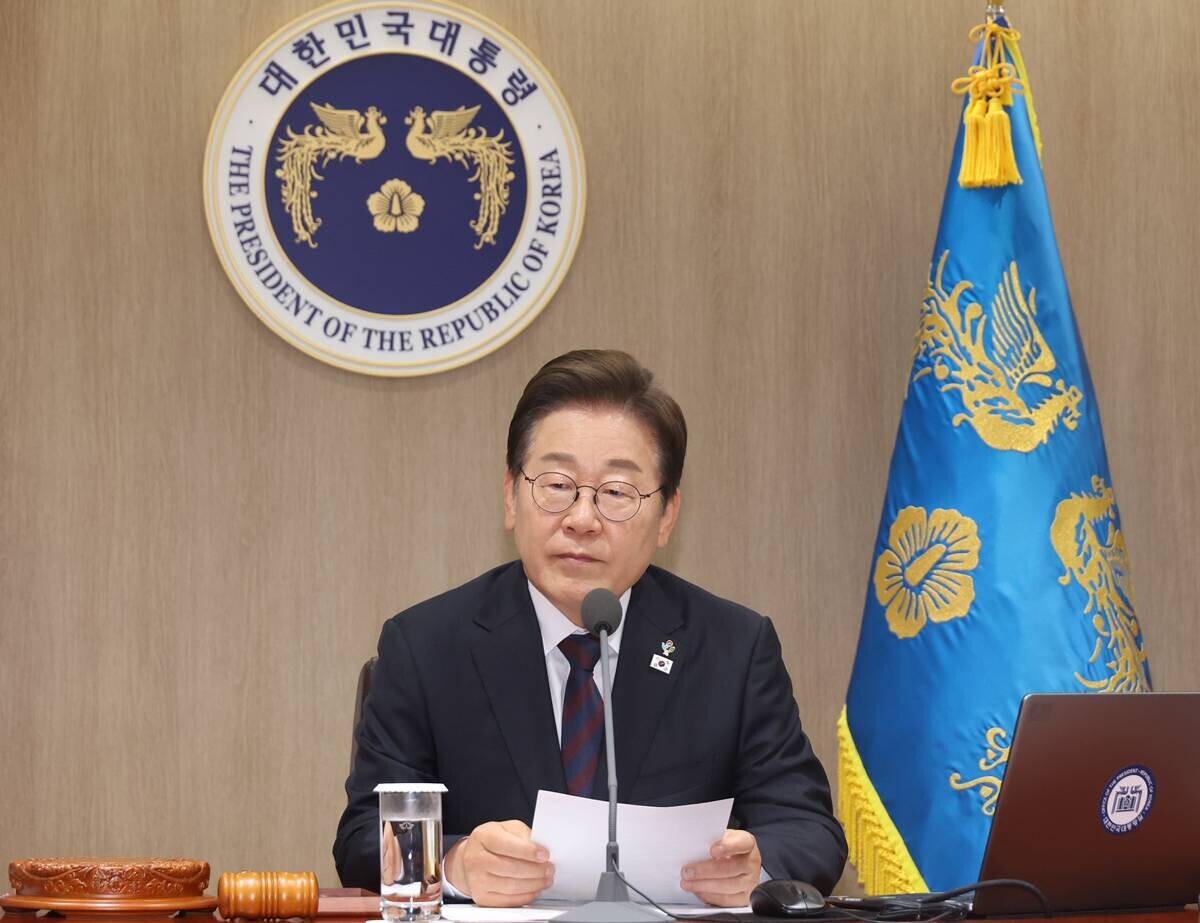 이재명 대통령이 10일 서울 용산 대통령실에서 국무회의를 주재하고 있다. 사진=연합뉴스