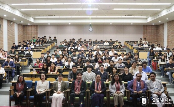 주한 네팔 대사관 방문 행사 장면. 사진=경성대 제공