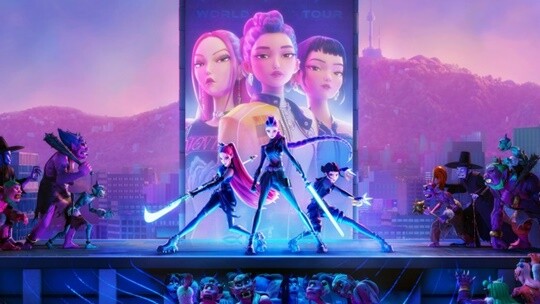 K팝(K-POP)을 소재로 한 넷플릭스 애니메이션 영화 ‘케이팝 데몬헌터스’가 선풍적인 인기를 끌고 있다. 케이팝 데몬헌터스 스틸컷. 사진=넷플릭스 제공