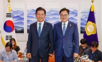 국민의힘 제외…정청래, 우원식·야당 대표들 만나 무슨 말 나눴나