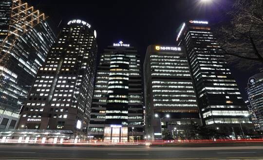 서울 영등포구 여의도 증권가 야경.  사진=박은숙 기자