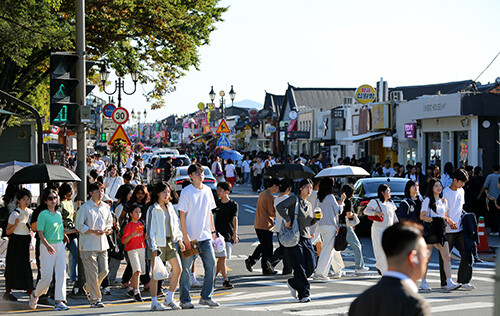 추석연휴 황리단길. 사진=경주시 제공