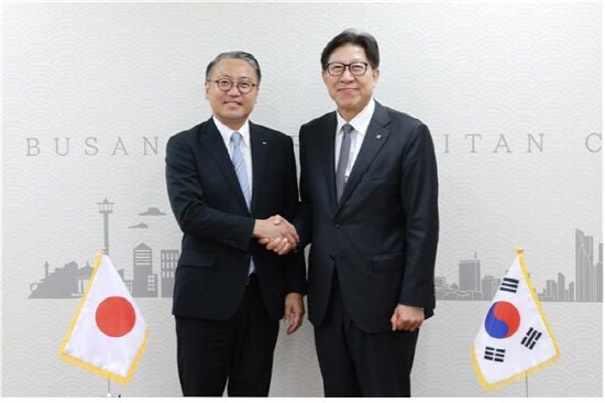 접견 장면. 사진=부산시 제공