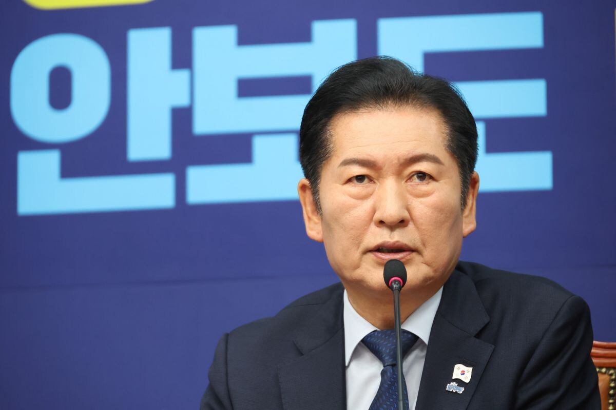 정청래 대표가 5일 국회에서 열린 최고위원회의에서 발언하고 있다. 사진=박은숙 기자