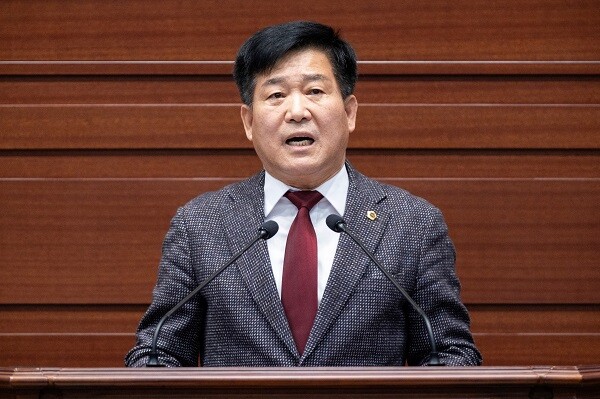 10일 경북도의회 정기회의에서 열린 5분 자유발언에서 서석영 의원이 발언을 하고 있다. 사진=경북도의회 제공