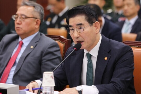 서울중앙지법 형사합의36부가 김용현 전 국방부 장관의 일반이적 혐의에 대한 세 번째 구속영장 심사가 진행 중이다. 사진 = 박은숙 기자