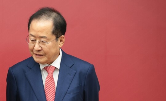 지난 4월 제21대 대선 국민의힘 후보 경선에 나선 홍준표 전 대구시장. 사진=박은숙 기자