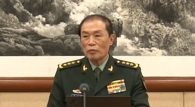 타이하이방 1인자인 허웨이둥 전 중국공산당 중앙군사위원회 부주석. ‘심각한 기율·법률 위반’으로 숙청됐다. 사진=중국중앙방송국(CCTV) 방송화면 캡처