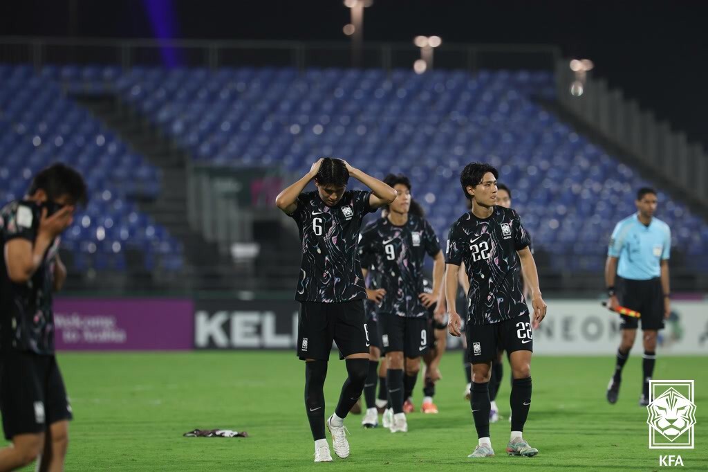 직전 대회 8강 탈락, 올림픽 티켓 확보 실패로 절치부심했던 대표팀은 이번 AFC U-23 아시안컵에서 최종 4위라는 성적표를 받아들었다. 사진=KFA 제공