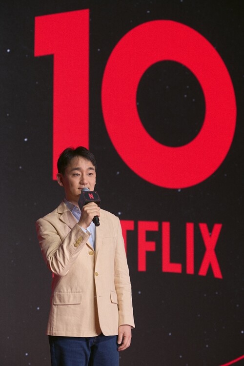 강동한 넷플릭스 한국 콘텐츠 부문 부사장은 지난 21일 ‘넥스트 온 넷플릭스 2026 코리아’ 행사에서 “한국 콘텐츠에 대해 변함없는 장기 투자를 약속합니다”라고 말했다. 사진=넷플릭스 제공