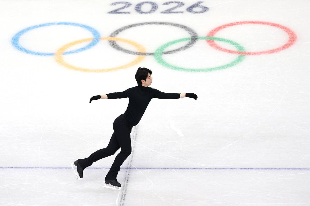 2026 밀라노 코르티나 동계올림픽 개막식에 앞서 일부 종목의 예선 일정이 시작됐다. 연습 중인 남자 피겨스케이팅의 차준환. 사진=연합뉴스
