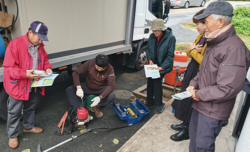 대구시 농업기술센터가 영농철을 맞아 관내 오지마을 농업인을 대상해, 농업기계 안전사고 예방을 위한 순회교육을 실시한다. 사진=대구농업기술센터 제공