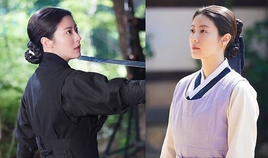 남지현은 자신의 이름 뒤에 따라붙는 '사극 흥행 불패'라는 수식어에 부담보다 감사한 마음이 더 크다고 말했다. 사진=KBS2 '은애하는 도적님아' 스틸컷