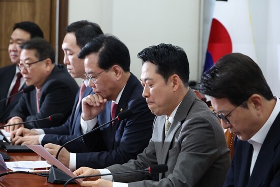 지난 3월 19일 국회에서 국민의힘 최고위원회의가 열렸다. 사진=박은숙 기자