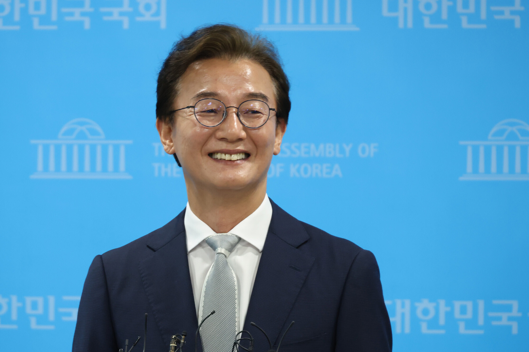 부산 북구갑 현역 의원으로 부산시장 선거에 출마하게 된 전재수 민주당 의원. 사진=박은숙 기자